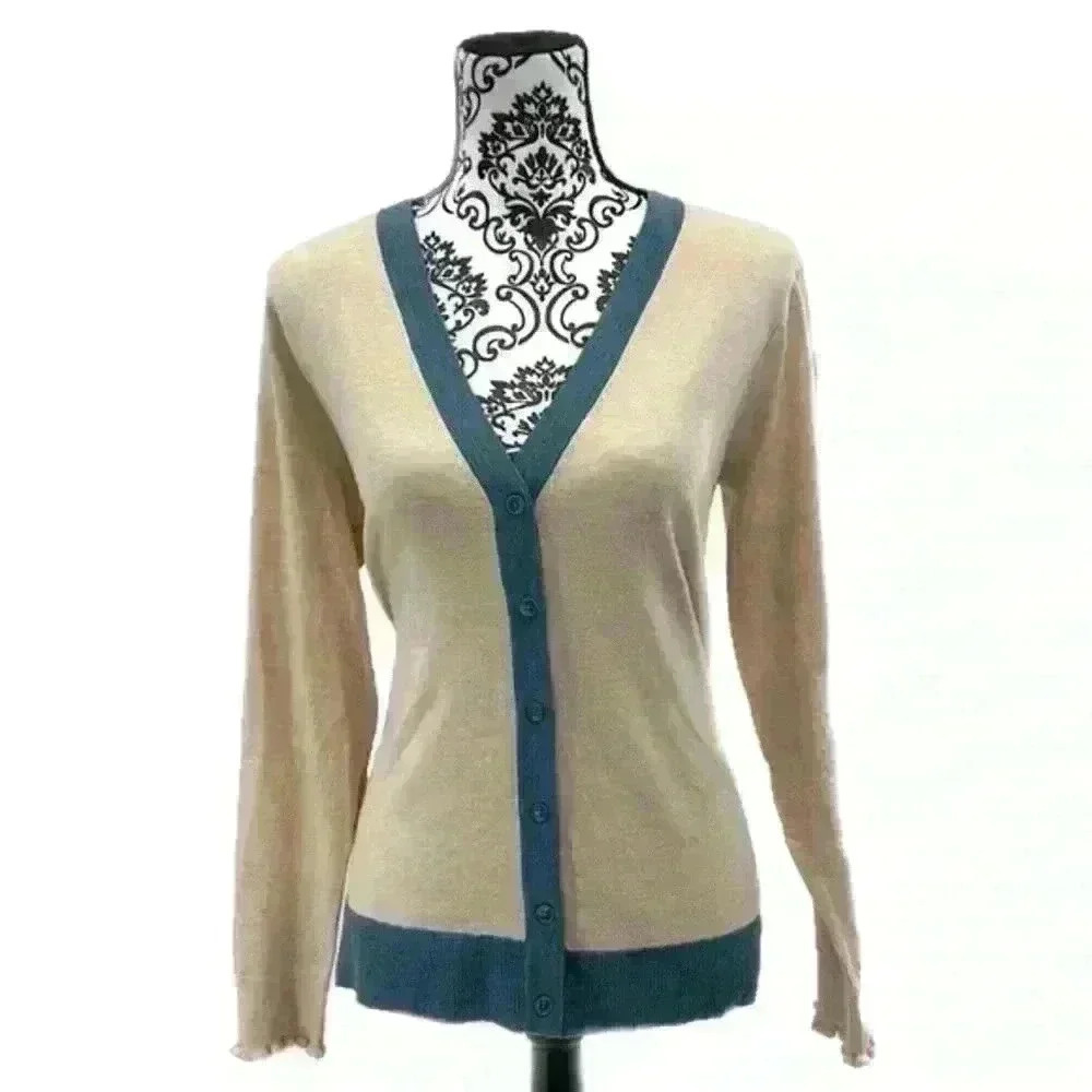 Candace Cameron Bure Surfside Button-Front V-Neck Cardigan